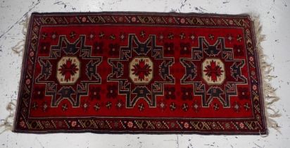 Hand Made Middle Eastern wool rug