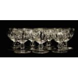 Eleven Waterford "Blarney" champagne glasses
