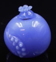 Chinese blue glass snuff bottle