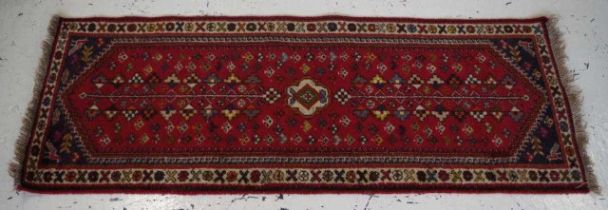 Middle Eastern hand made wool hall runner