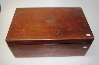 Victorian mahogany fitted writing slope