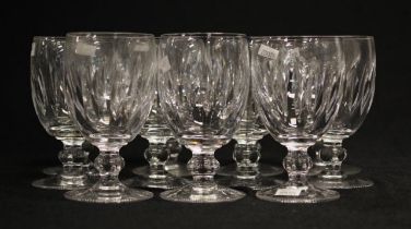 Eleven Waterford "Blarney" claret wine glasses