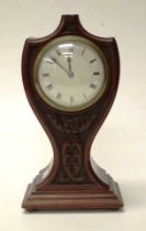 Antique English wood cased mantle clock