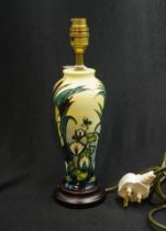 Moorcroft "water lilly" electric lamp