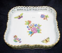 Herend Hungary hand painted serving dish