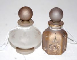 Two Jenny Blair (Aust) hand made perfume bottles