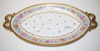 Limoges France hand painted serving dish