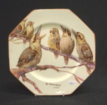 Wilkinson Crisp"Singing lesson" kookaburra plate