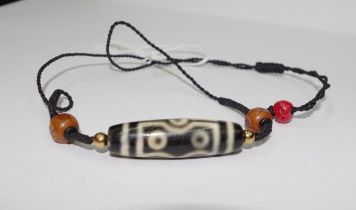 Tibetan "Dzi" beaded necklace