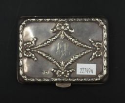 Sterling silver card case