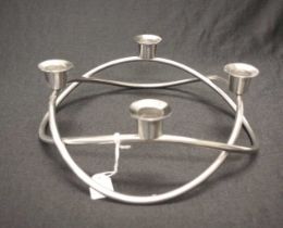 Georg Jensen stainless steel candelabra