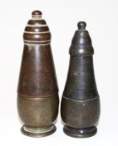 Near pair Oriental bronze lime containers