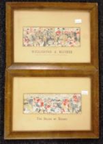 Two framed 19th century figural stenograph's