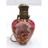 Antique ruby glass scent bottle