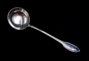 Christofle France silver plate soup ladle