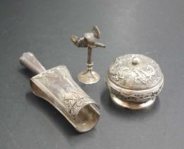 Two silver Oriental decorative pieces