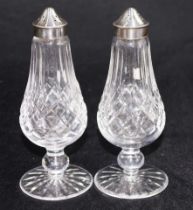 Pair of Waterford crystal salt & pepper shakers