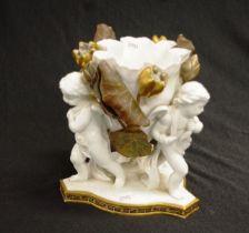 Antique Moore brothers cherub vase/centrepiece