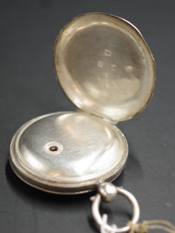 Edwardian sterling silver full hunter pocket watch - Image 6 of 6