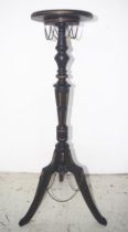 Vintage wood torchere lamp stand