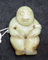 Chinese hard stone figure of man