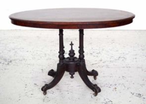 Antique walnut occasional table