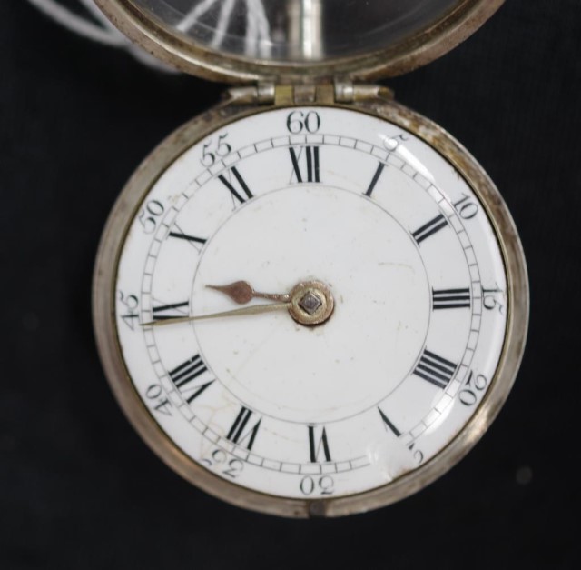 Early George III pair cased silver pocket watch - Image 2 of 10