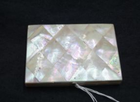 Victorian Mother of Pearl card case