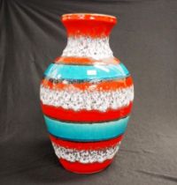 Large Retro West German fat lava vase