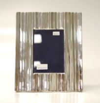 Contemporary silver plate photo frame