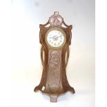 Vintage Art Nouveau brass cased clock