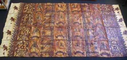 Large Tongan tapa cloth