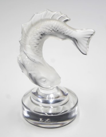 Lalique France crystal fish paperweight