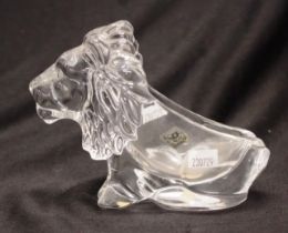 Vannes France art glass lion dish