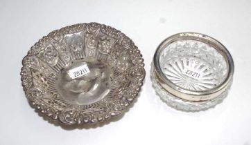 Two pieces vintage sterling silver tableware