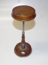Early wood & metal hat display stand
