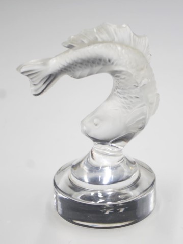 Lalique France crystal fish paperweight - Image 3 of 4