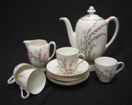 Royal Doulton "Bell Heather" part coffee set