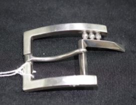 Mexican silver belt buckle