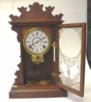 American 8 day striking cottage clock