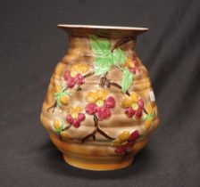 English pottery blossom vase