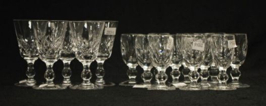 Eleven Waterford "Blarney" port glasses