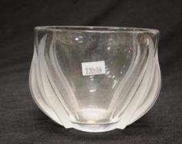 Lalique crystal "Deux Tulipes" vase