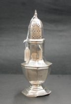 English silver plate sugar shaker