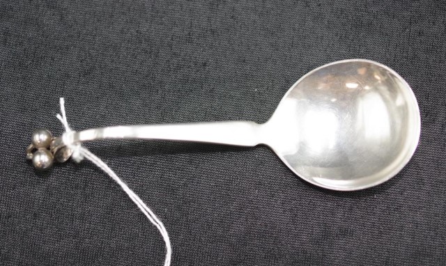 Georg Jensen sterling silver caddy spoon - Image 2 of 4