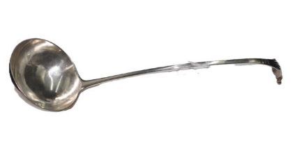 George III sterling silver soup ladle