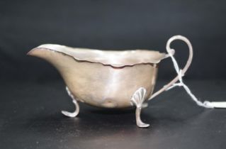 George V sterling silver sauce jug