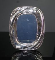English sterling silver oval picture frame