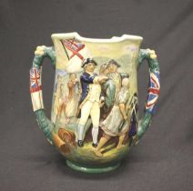 Royal Doulton Captain Cook twin handled loving cup