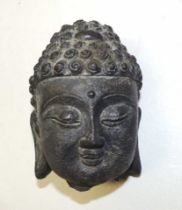 Oriental bronze Buddha head